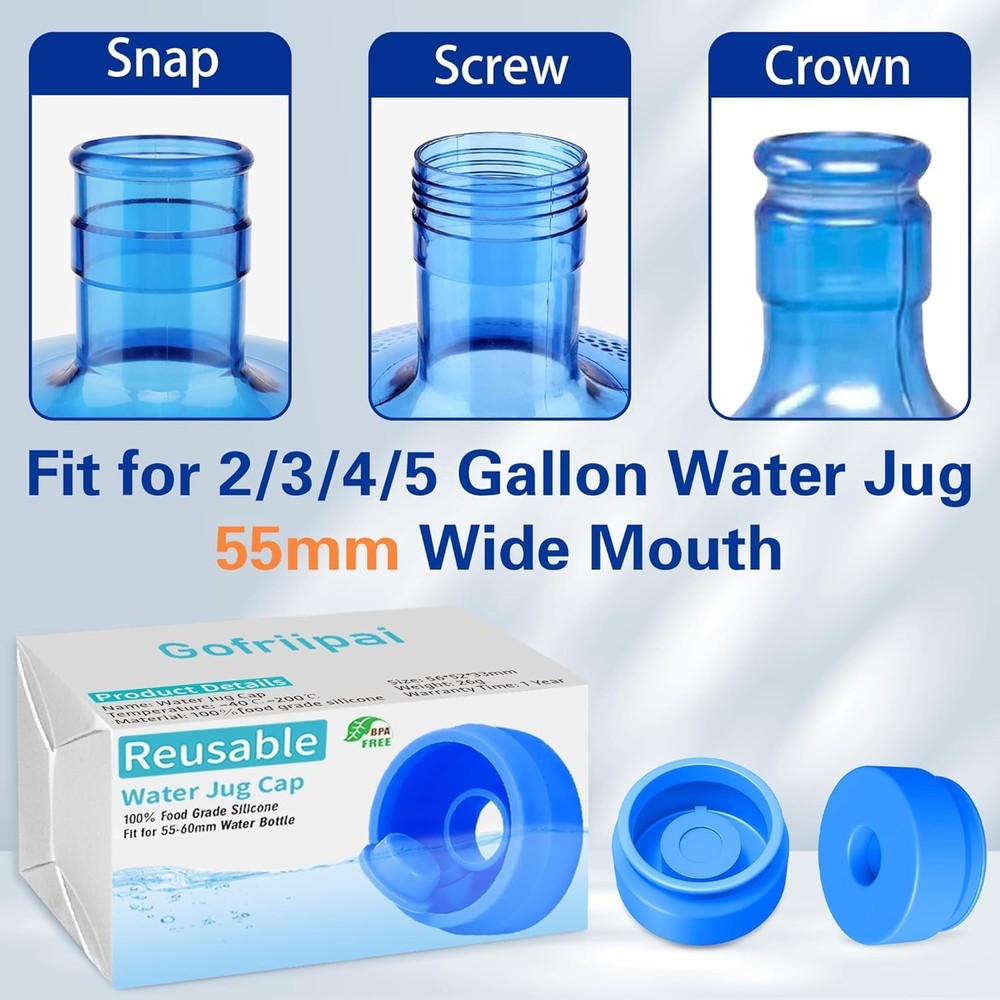 Silicone Replacement Cap Set - Pack of 5