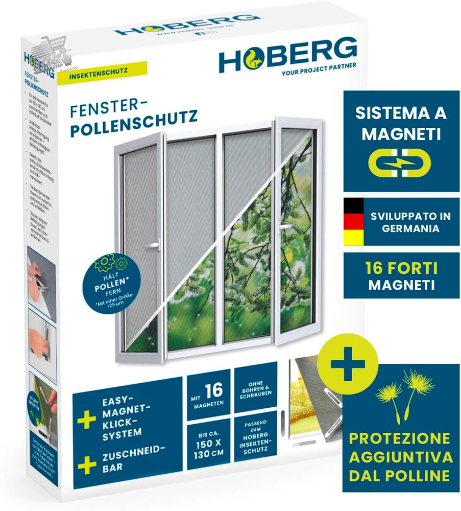 Mosquito net with pollen protection for windows | innovative magnet fixing