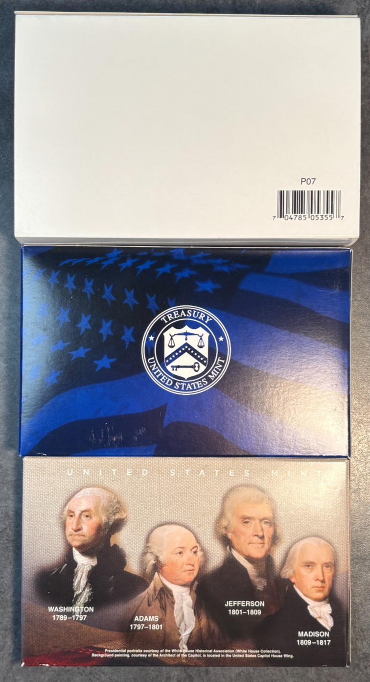 2007 S United States Complete Clad 14 Coin Proof Set in OGP with COA