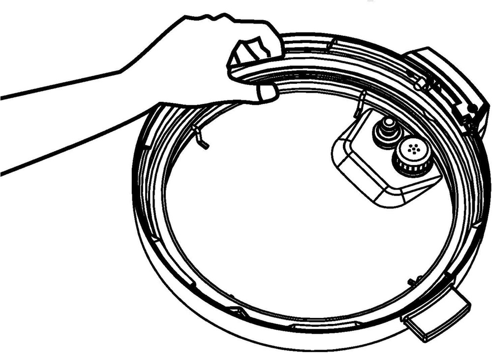 " Seal Ring Compatible with FARBERWARE 6 Quart 7-In-1 Programmable Pressure Cook