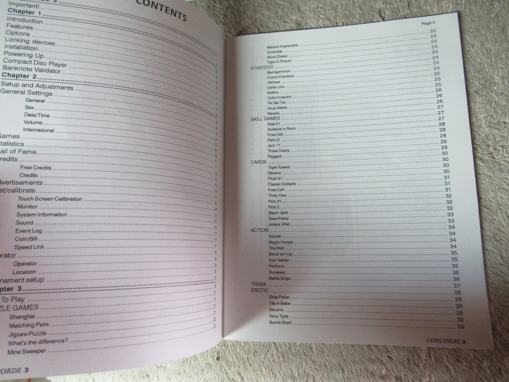 CONCORDE 3 video game MANUAL