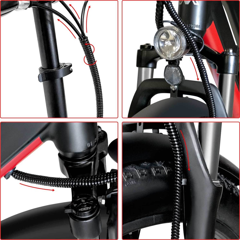 1m Length Cable Spiral Wrap Cable Management Solution to Organize Cords 2pcs