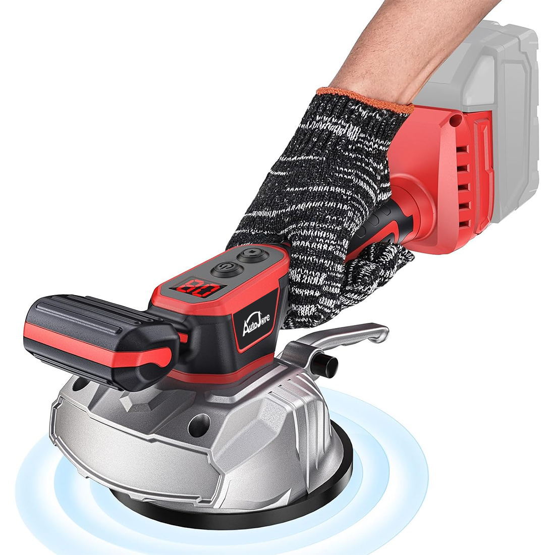 Tile Vibration Leveling Machine for Milwaukee 18V Battery,Suction Cup 8-speeds