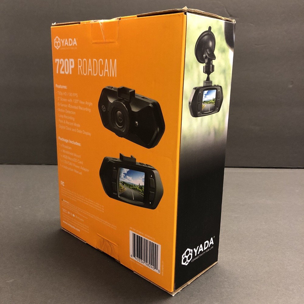 Yada Roadcam 720P Black Dash Cam Dashcam
