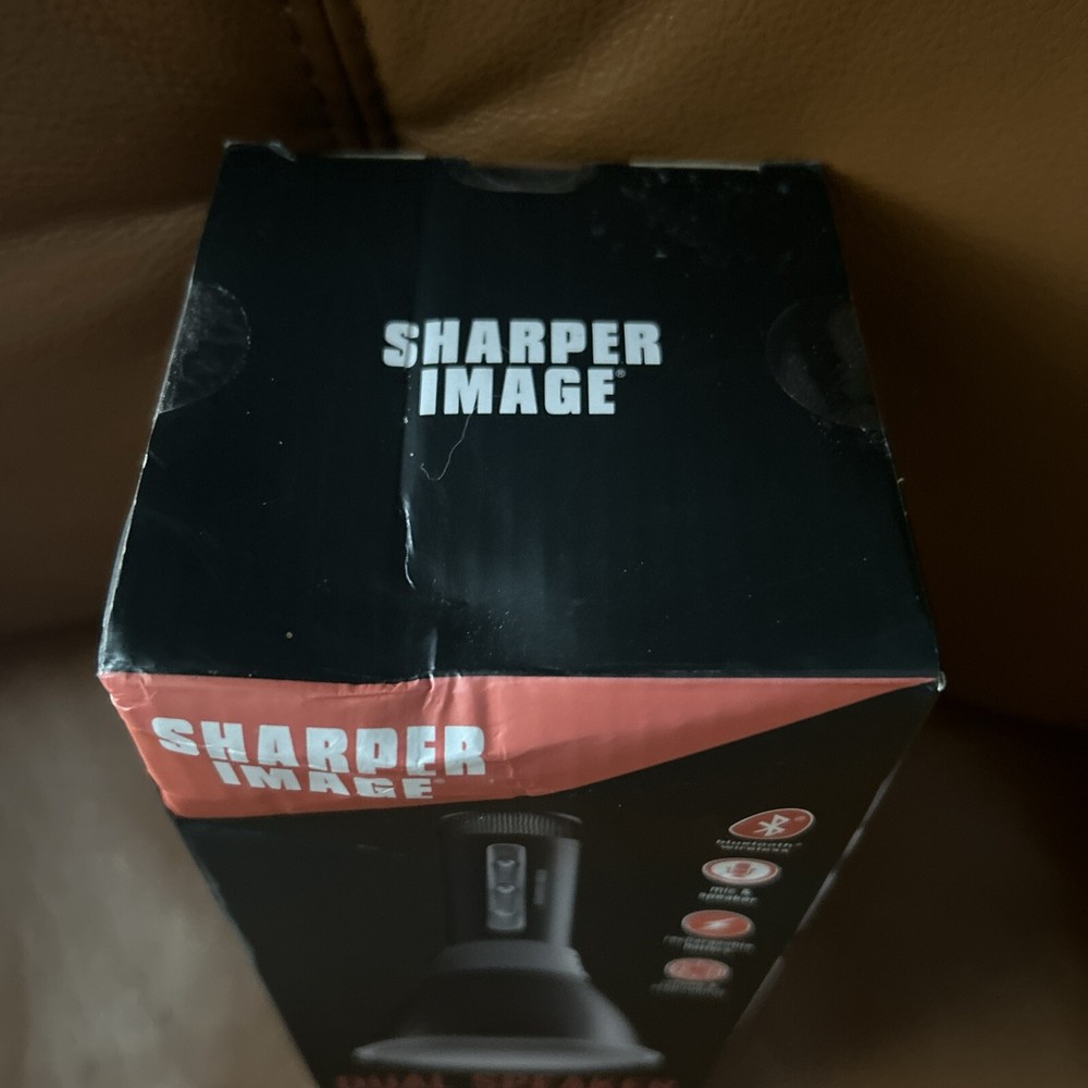 1 Sharper Image Dual Speaker/ Microphone Bluetooth NIB Rechargeable Battery