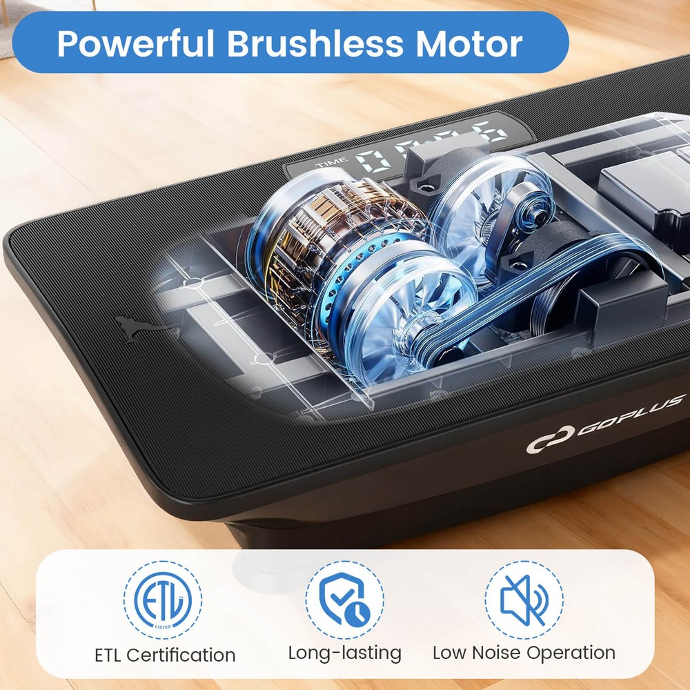 Vibration Plate Exercise Machine w/ Gravity Sensor, Remote Control, Bluetooth