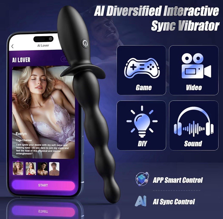 BEISAR Anal Vibrator Beginner-Friendly 10 Vibrating Butt Plug with APP Control