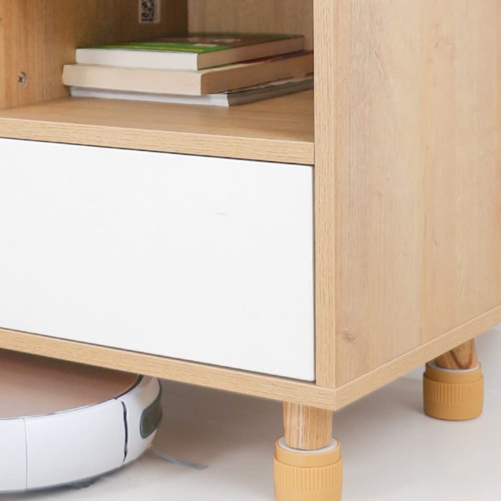 Adjustable Round Furniture Risers 8 Pack 2 inch Self-Adhesive Bed Riser