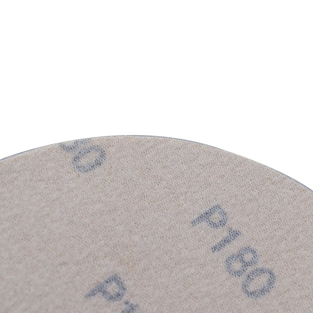 180 Grit NO-Hole 100-Pack 6" Hook Loop Pads Sanding Disc Flocking Discs