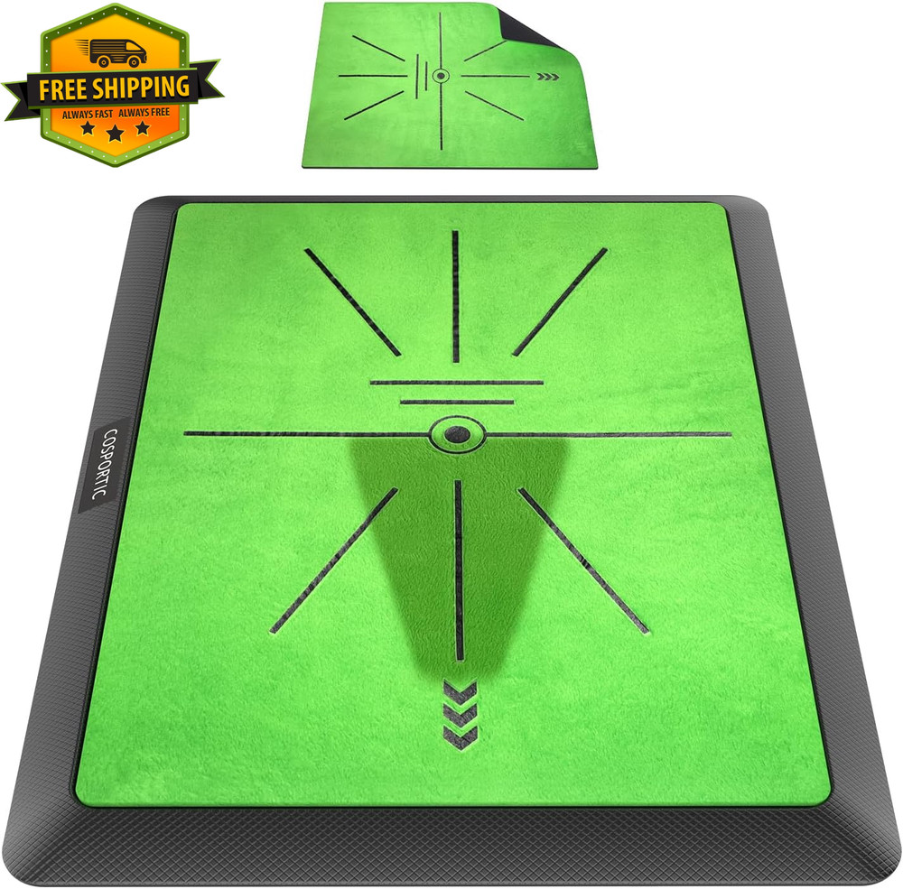 Golf Hitting Mat Swing Path Feedback Training Practice Indoor Outdoor