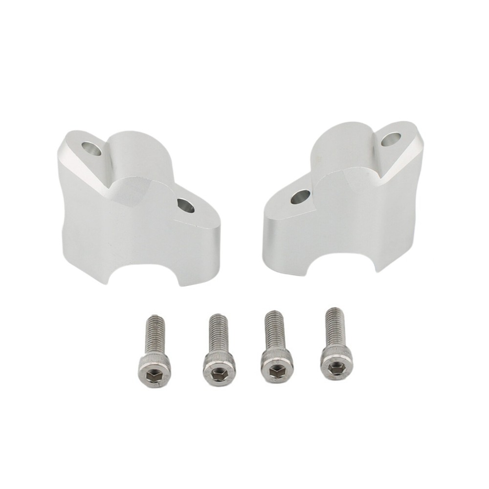 For Ducati Multistrada V4 Motorcycle Handlebar Riser Heightening Clamp Silver