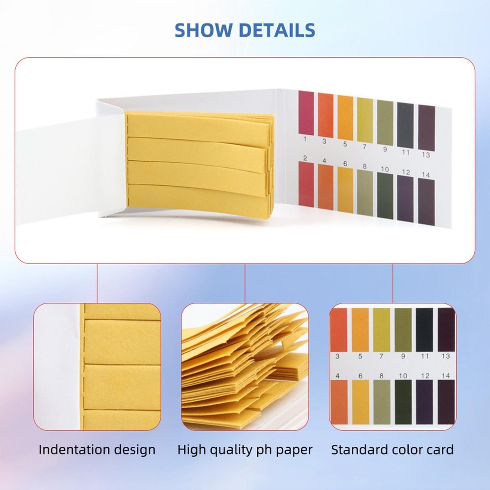 20Pcs pH 1-14 Test Paper Litmus Testing Indicator for Urine Analysis