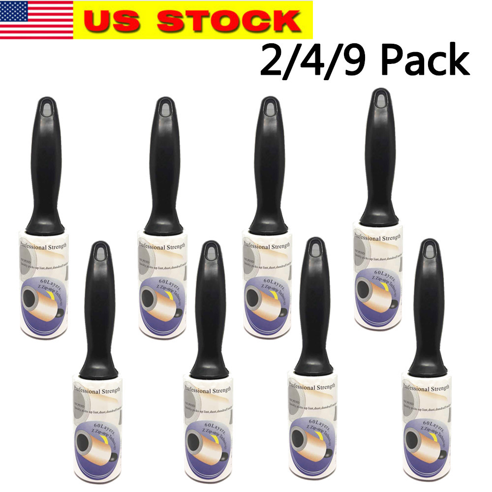 Lot of 2/4/9 Lint Roller, 60 Sheets Each, Lint Remover and Pet Hair Remover