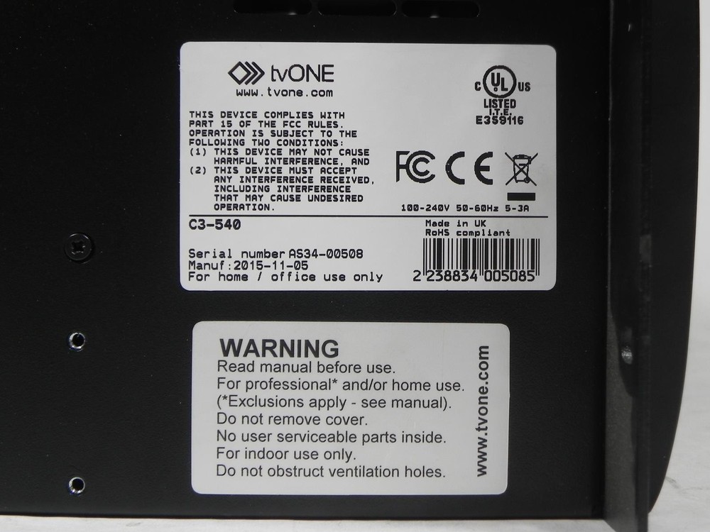 TVOne Coriomaster C3-540 Videowall Processor