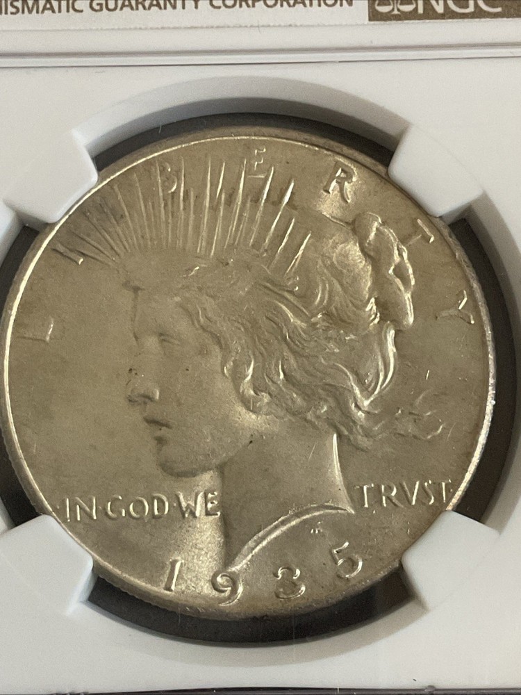 1935 Peace Silver Dollar NGC MS63