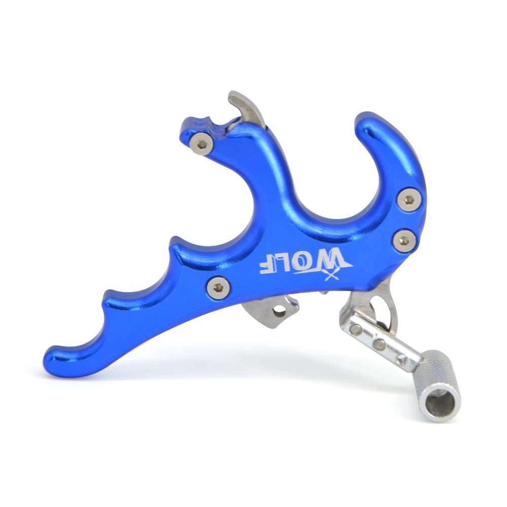 Archery Compound Bow Release Aid Thumb Bow Release Trigger 4 Fingers for Comp...
