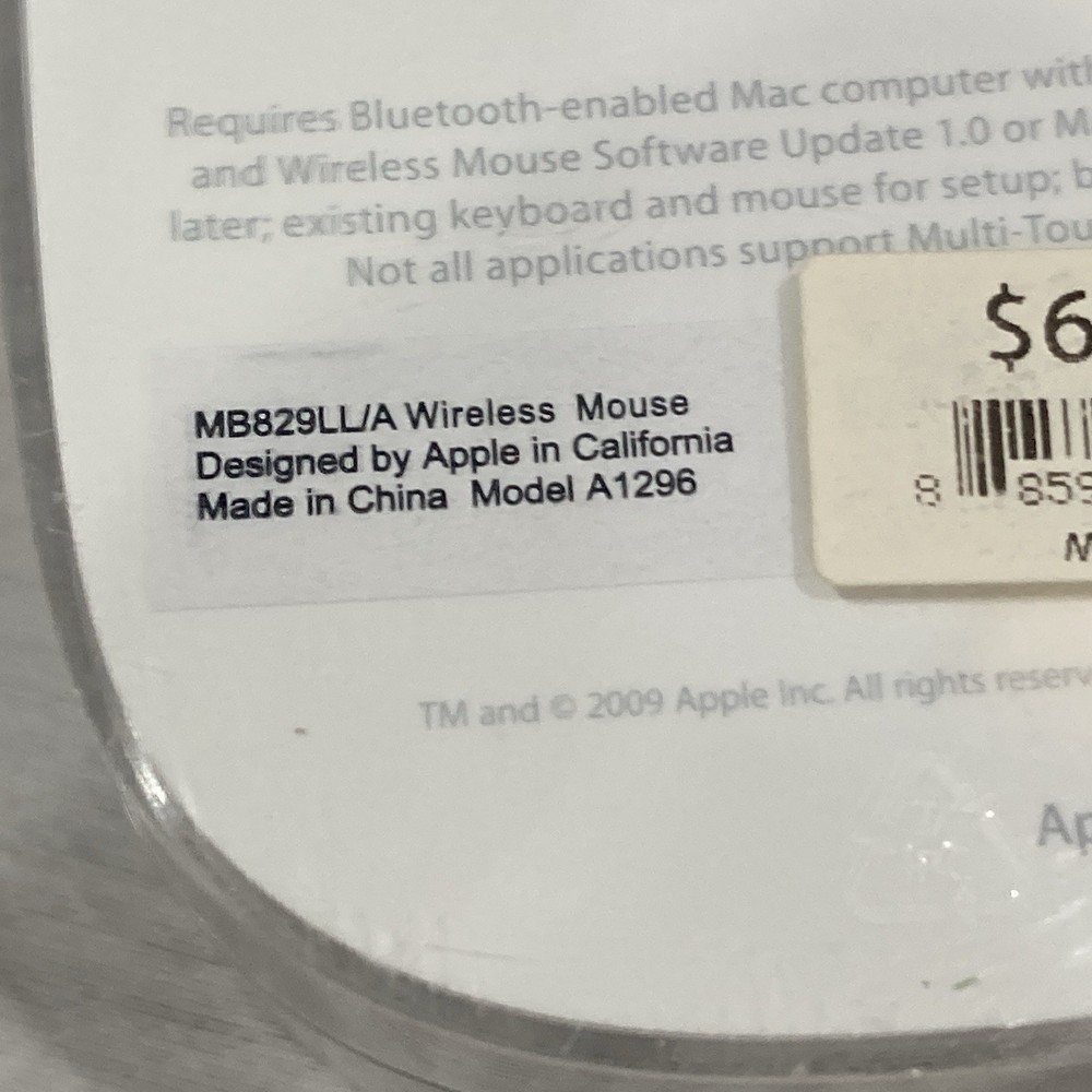 Apple Magic Bluetooth Keyboard A1644 & Mouse A1296 - Tested