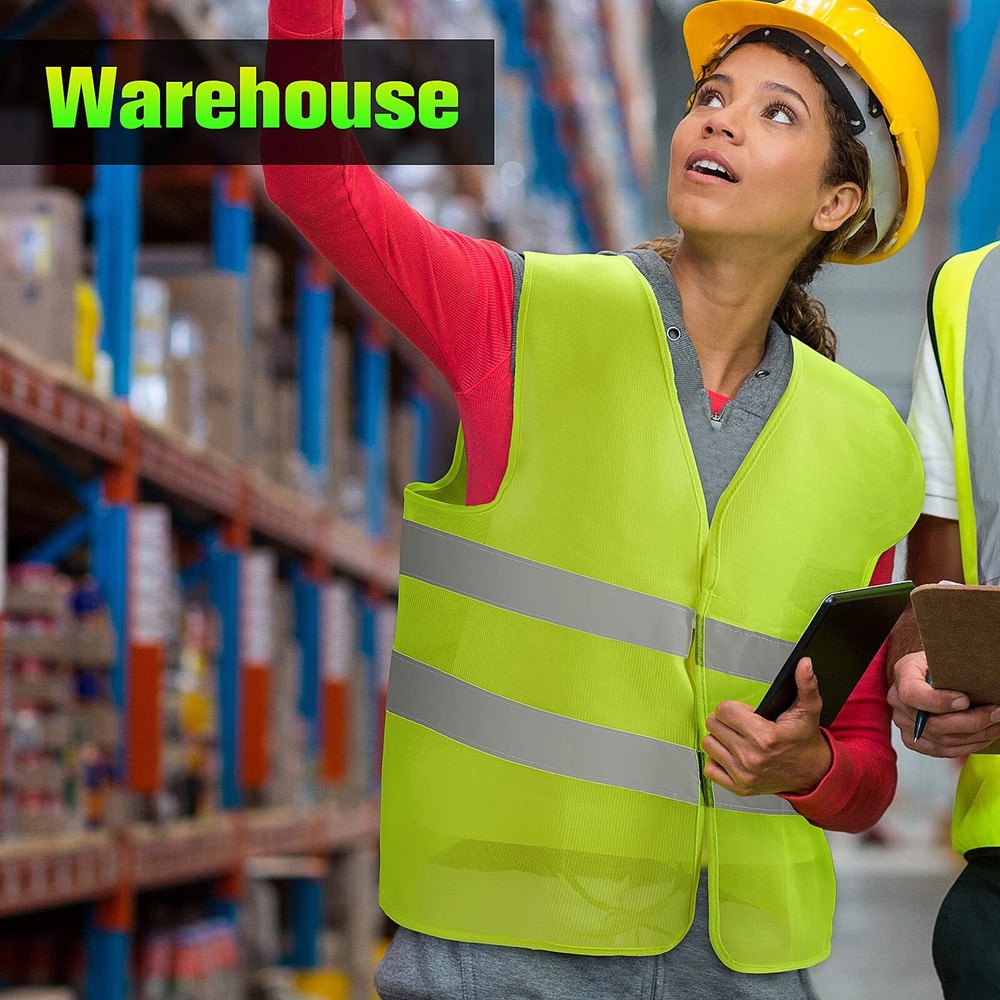 Safety Vests Bulk High Visibility Reflective Vests Mesh Construction Working Ves