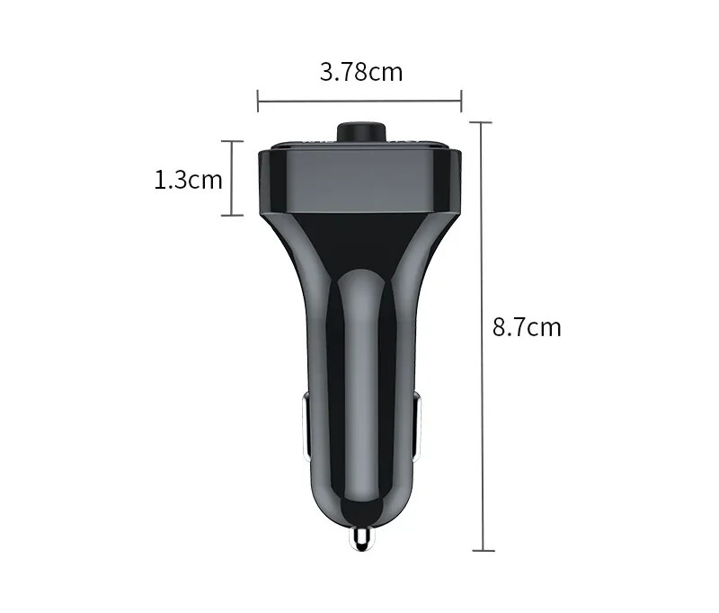 Car Wireless Bluetooth 5.0 FM Transmitter MP3 Music Player USB Charger Adapter