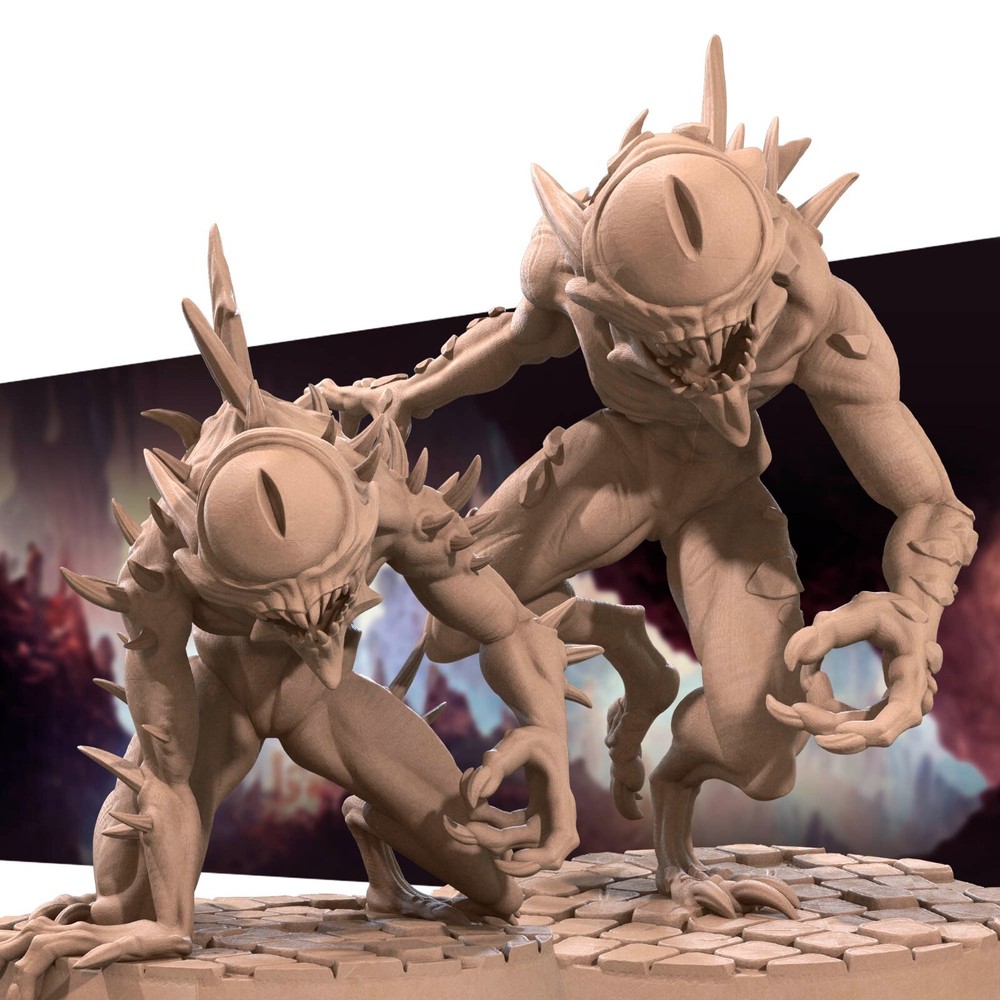 Miniature Bundle Underdark Drow Duergars and monsters DnD, D&D, role playing