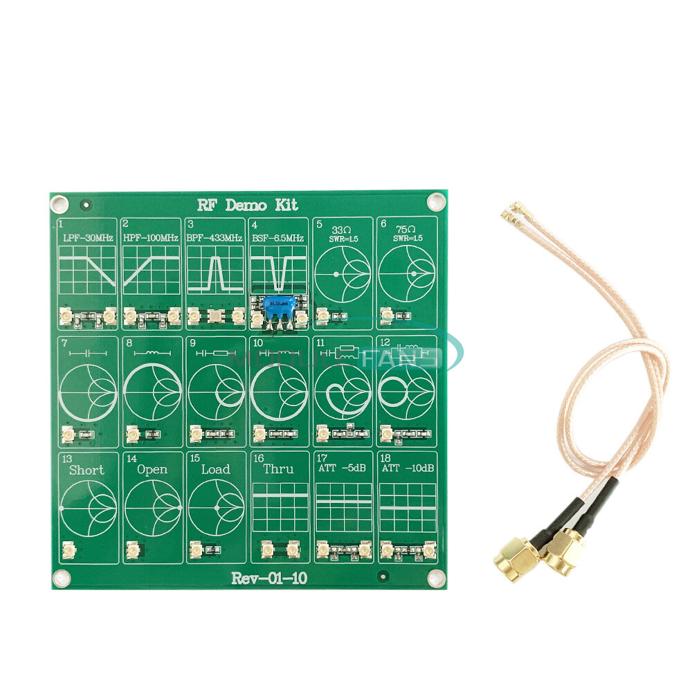 RF Demo Kit For NanoVNA RF Test board Vector Network Test Filter Attenuator
