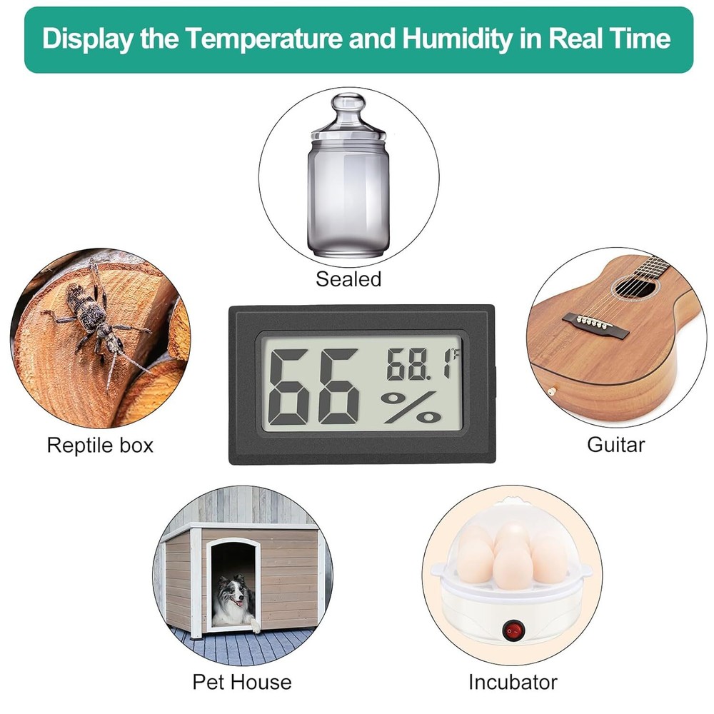 5PCS Mini Digital LCD Thermometer Hygrometer Indoor Temperature Humidity Meter