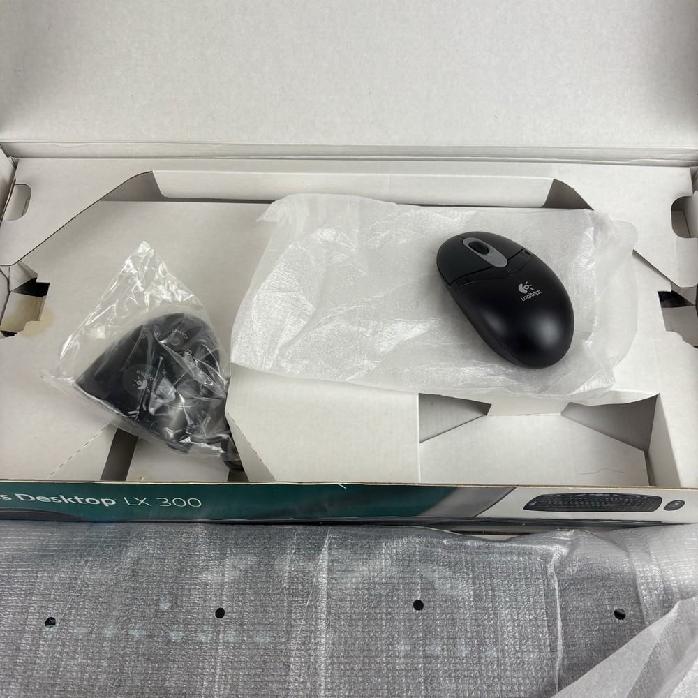 Logitech Cordless LX300 Desktop Express Keyboard and Mouse Combo