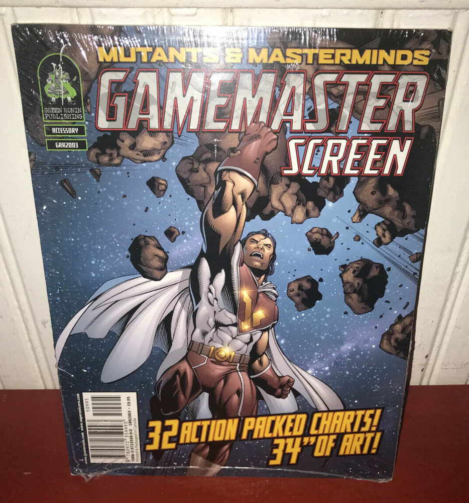 Mutants & Masterminds Gamemaster Screen NEW Sealed GRR2003!!