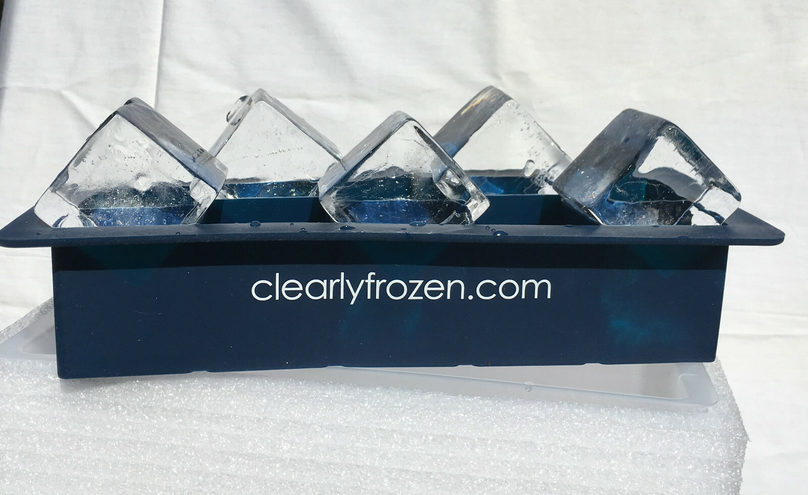ClearlyFrozen High Capacity (10 x 2 inch) Home Ice Cube Tray/Ice Cube Maker