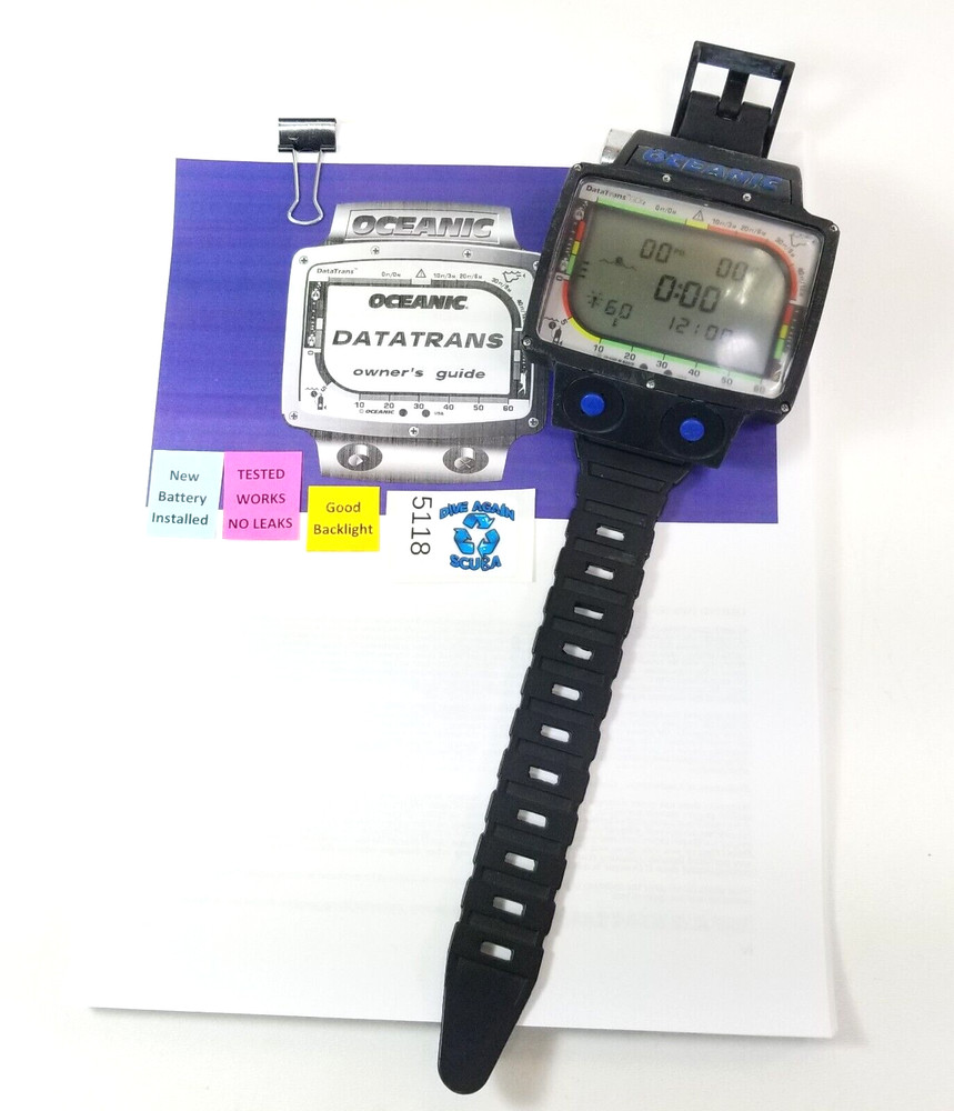 Oceanic DataTrans GDI2 Wrist Scuba Dive Computer Wireless Air Integrated