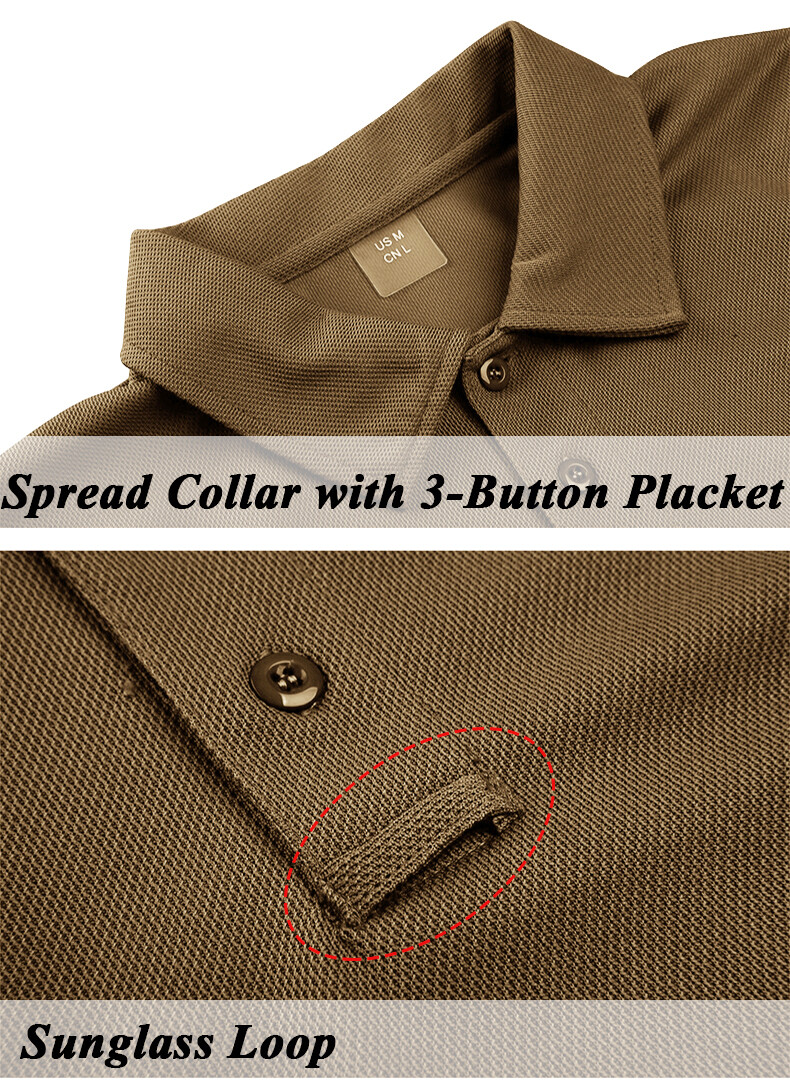 Men's Tactical Polo Shirt Quick Dry Short Sleeve Golf Work Tee