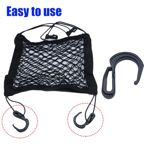 8PCS Plastic S Hook Clips Car Mesh Net Hook Elastic Rope Cord Hooks for