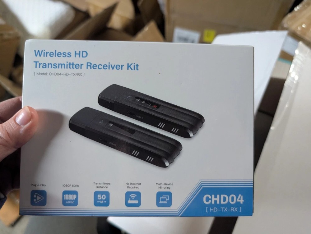 Wireless HD Transmitter  Receiver Kit  CHD04 New OB