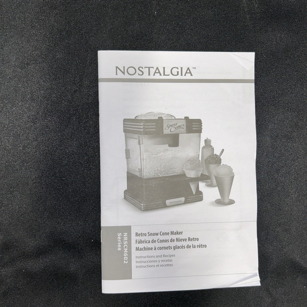 Nostalgia Retro Snow Cone Maker Aqua