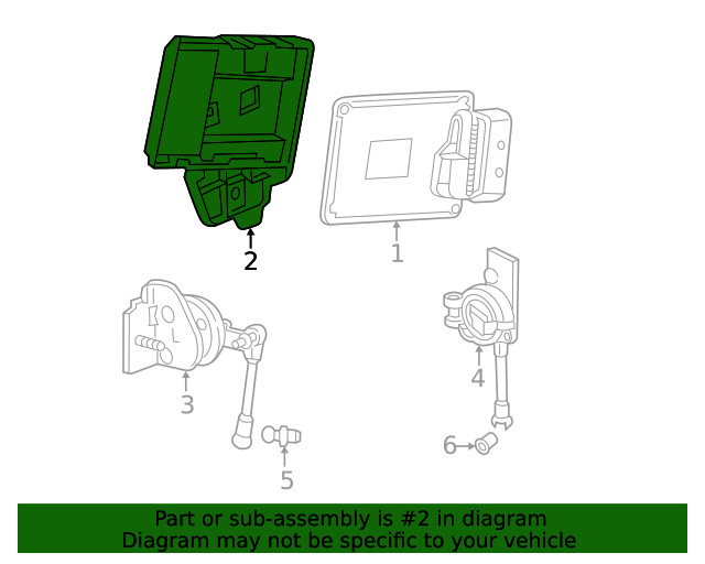 Genuine GM Active Suspension Control Module Bracket 23135725