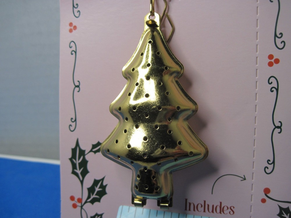 Zinc Plated [metal] Tree shape Tea Strainer Infuser with Chain
