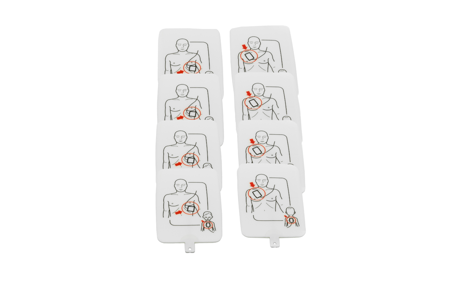4 Sets of Replacement Pads PP-UTPAD-4 for Prestan AED UltraTrainer AEDUT Series