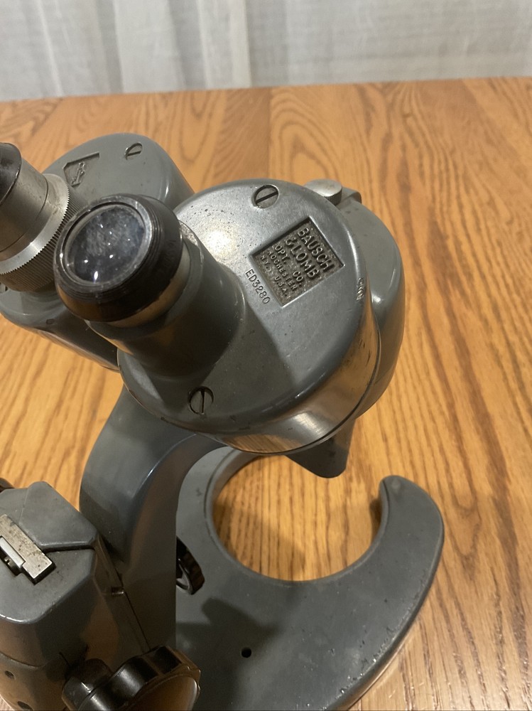 VTG 1950 BAUSCH LOMB B&L BINOCULAR MICROSCOPE Model # ED3280
