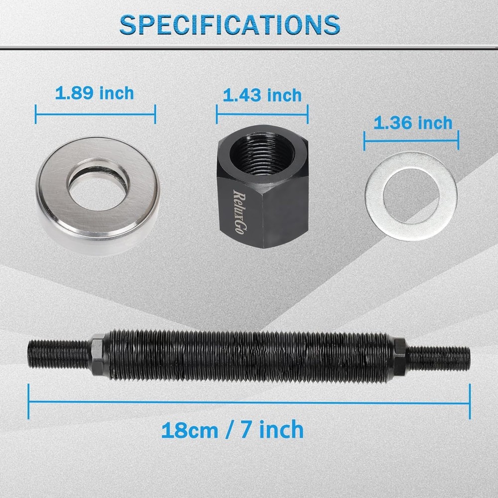Harmonic Balancer Installer Bolt for 66515, Damper Vibration Install Tool Compat