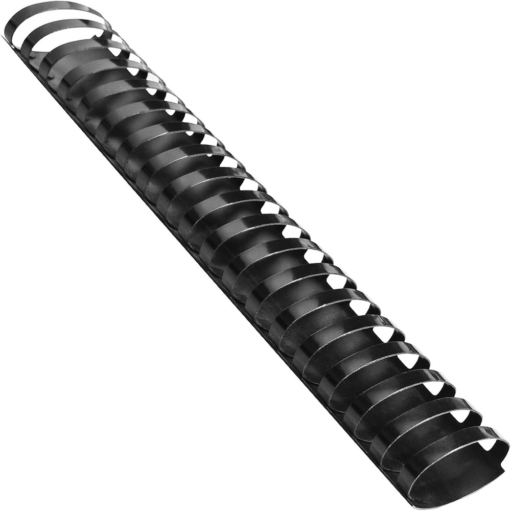 2 Inch Plastic Binding Comb 19 Ring, 450 Sheet Capacity, Letter Size Black Comb