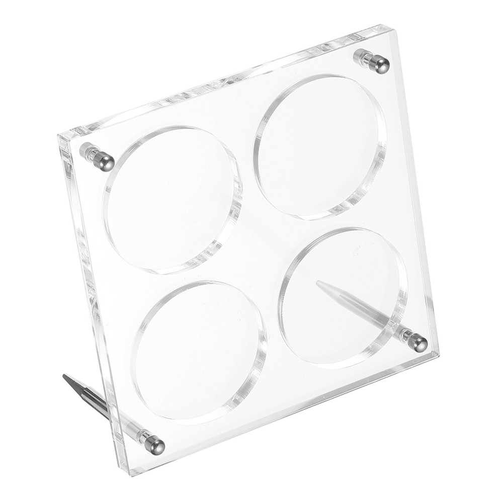2.3" Acrylic Coin Display Frame 3D Floating Display Case Holder 4 Slots