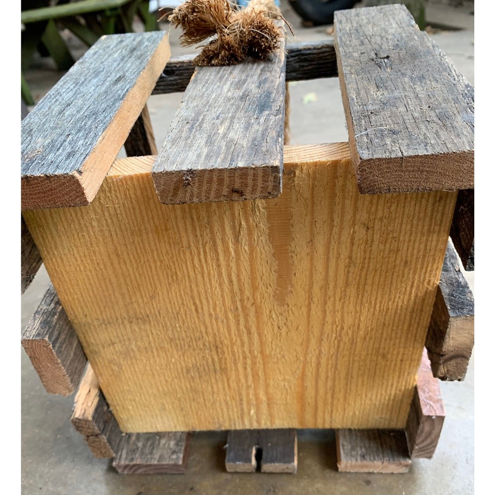 Rustic Repurposed Square Candle or Lantern Holder Woodworking