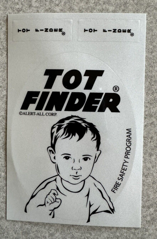 TOT FINDER DECAL FIRE SAFETY PROGRAM