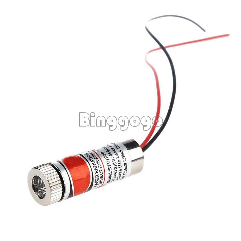5PCS 5mW 650nm Line Red Laser ModuleFocus Adjustable Laser Head 5V Module