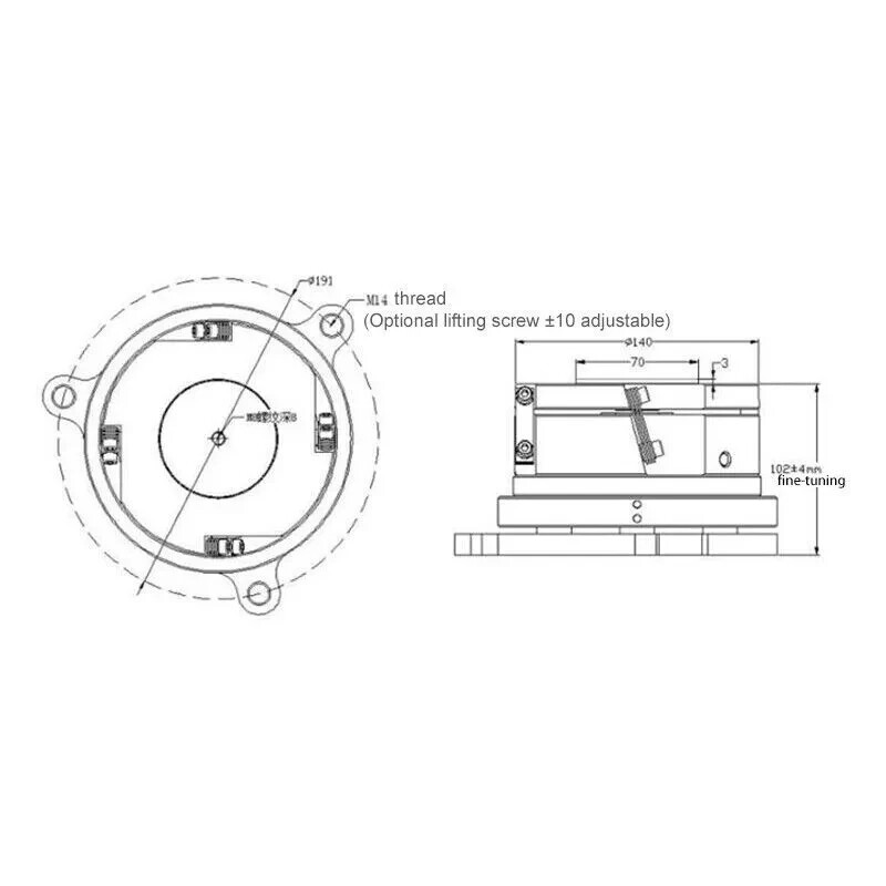 220V Base Electromagnetic Vibrating Disc Circular Vibrating Feeder Disc YQ-140DC