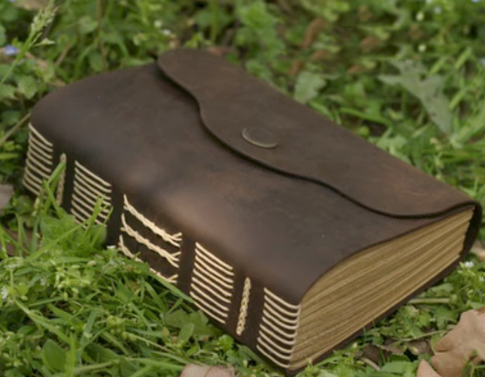 Writing notes Notebook travel Diary Notepad handmade cow leather coffee Q358
