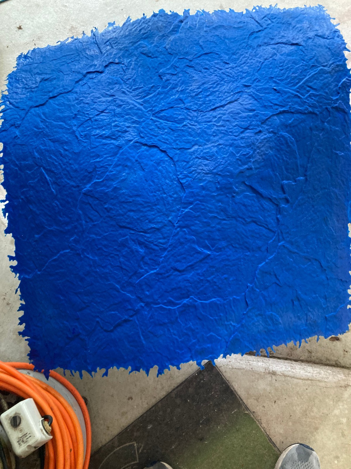 Decorative Concrete Stamp Skin-Mat, 36"x36", Slate w/Handles