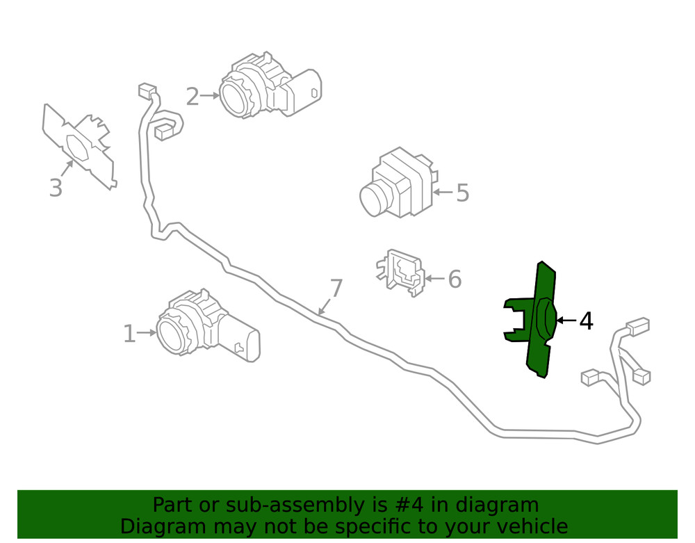 Genuine Volvo Parking Aid Sensor Bracket 39849537