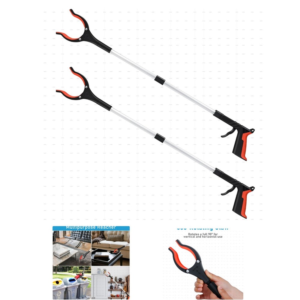 Folding 32-Inch Grabber Tool - Lightweight and Rotatable for Optimal
