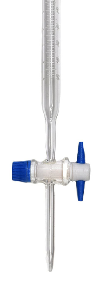 Burette, 25Ml - White 0.10Ml Graduations - Class A, Conforms with DIN ISO 385 St